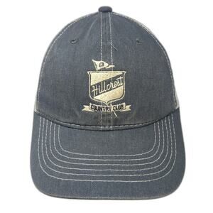 Town Talk Trucker Hat Blue One Size Mesh Snapback Hillcrest Country Club Golf